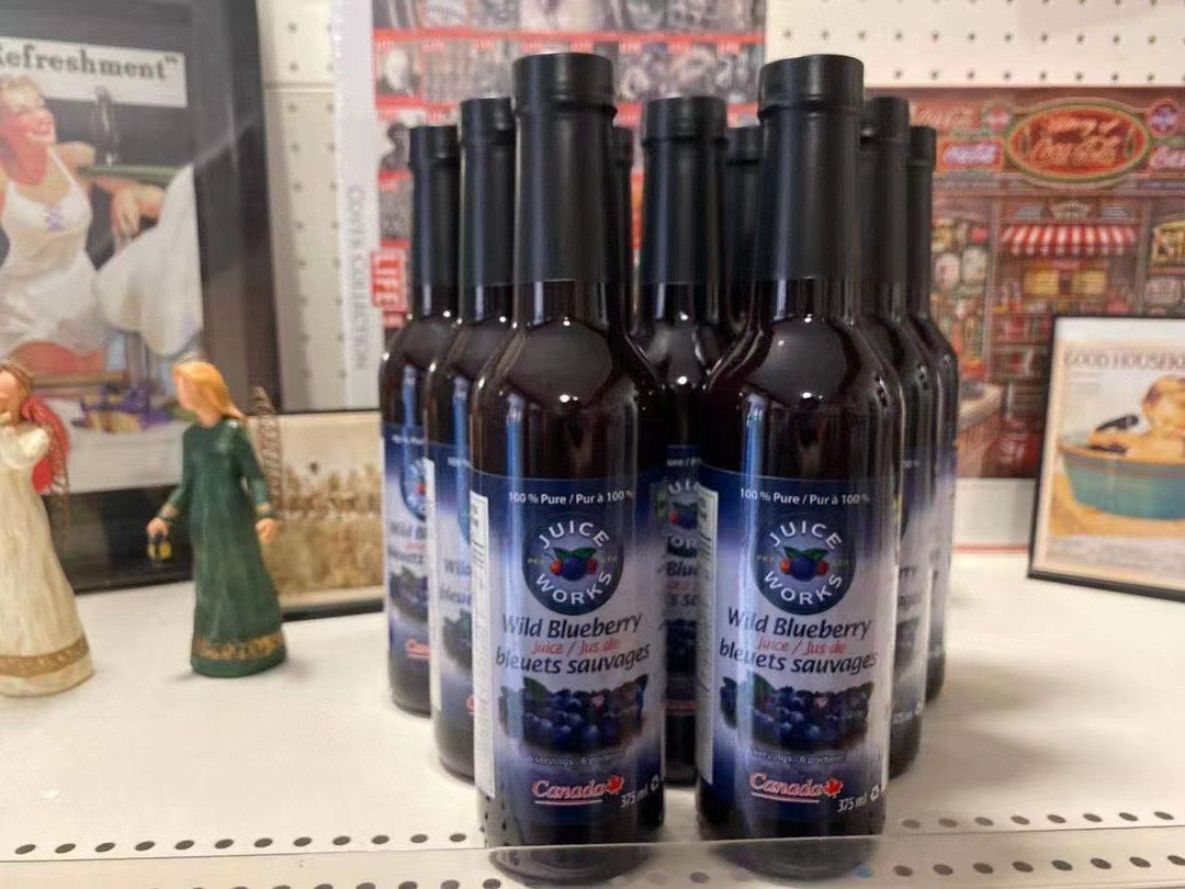 【JUICE WORKS】野藍莓汁375ml*12