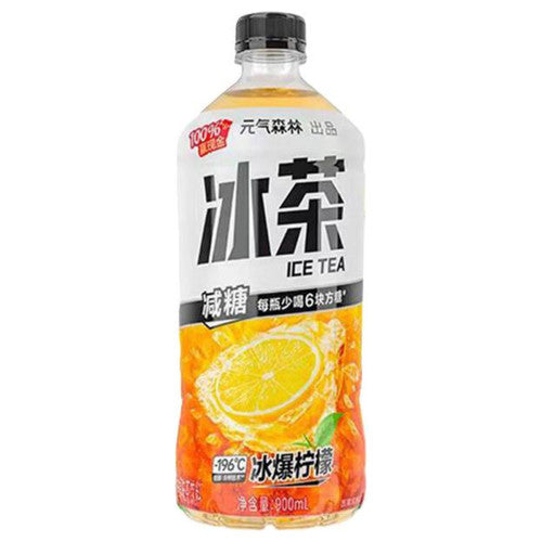 【元气森林】 冰茶 冰爆柠檬 减糖 大瓶