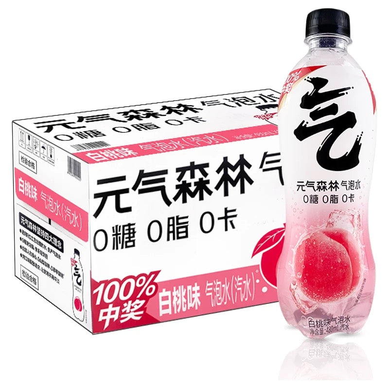 【Yuanqi Forest】 White peach flavored sparkling water 480ml*15