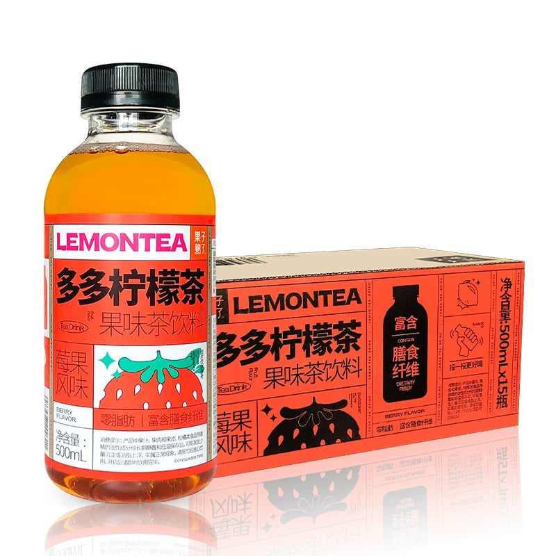 【果子熟了】多多柠檬茶 莓果风味 500ml*15