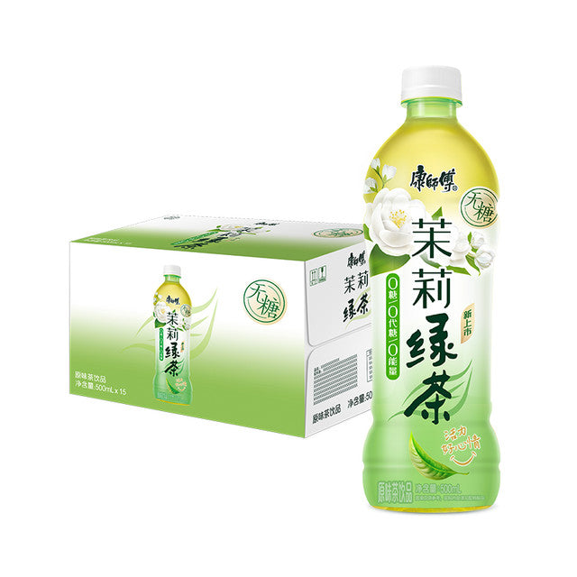 【康師傅】無糖茉莉綠茶500ml*15