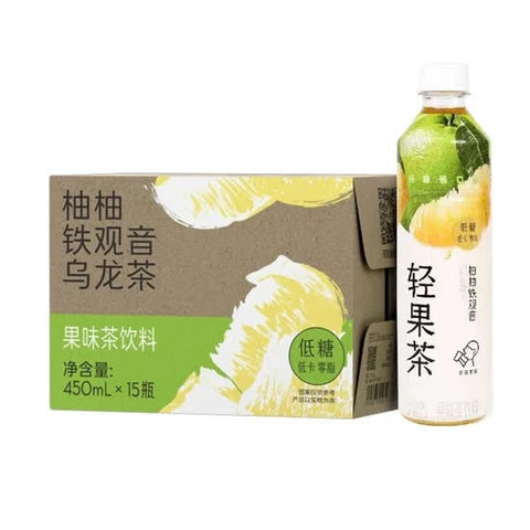 临期特价【喜茶】轻果茶 柚柚铁观音 乌龙茶 450ml*15