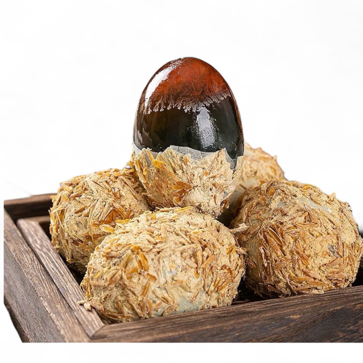 【Lotus Fragrance】20 Preserved Eggs Wrapped in Mud