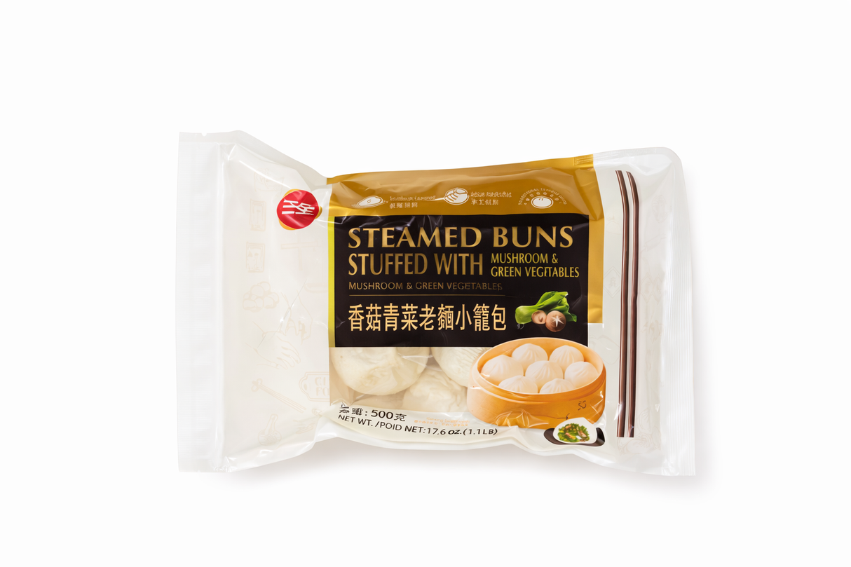❄️【三全】香菇青菜老面小笼包