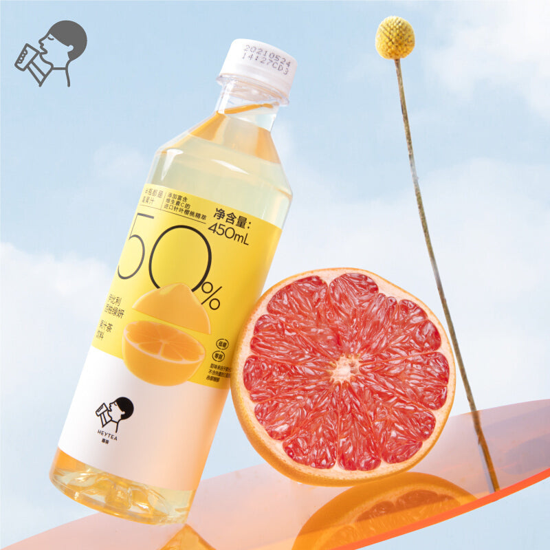 【HEYTEA】Iberia Grapefruit Green Juice Tea Drink 450ml*15