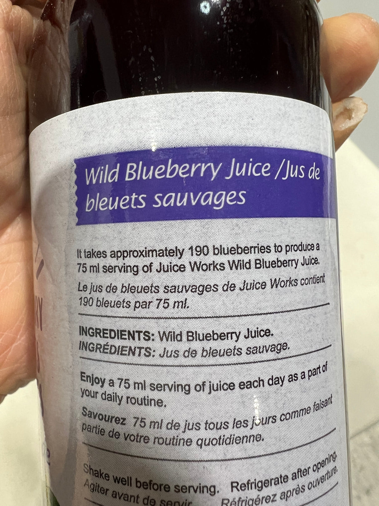 【JUICE WORKS】野藍莓汁375ml*12