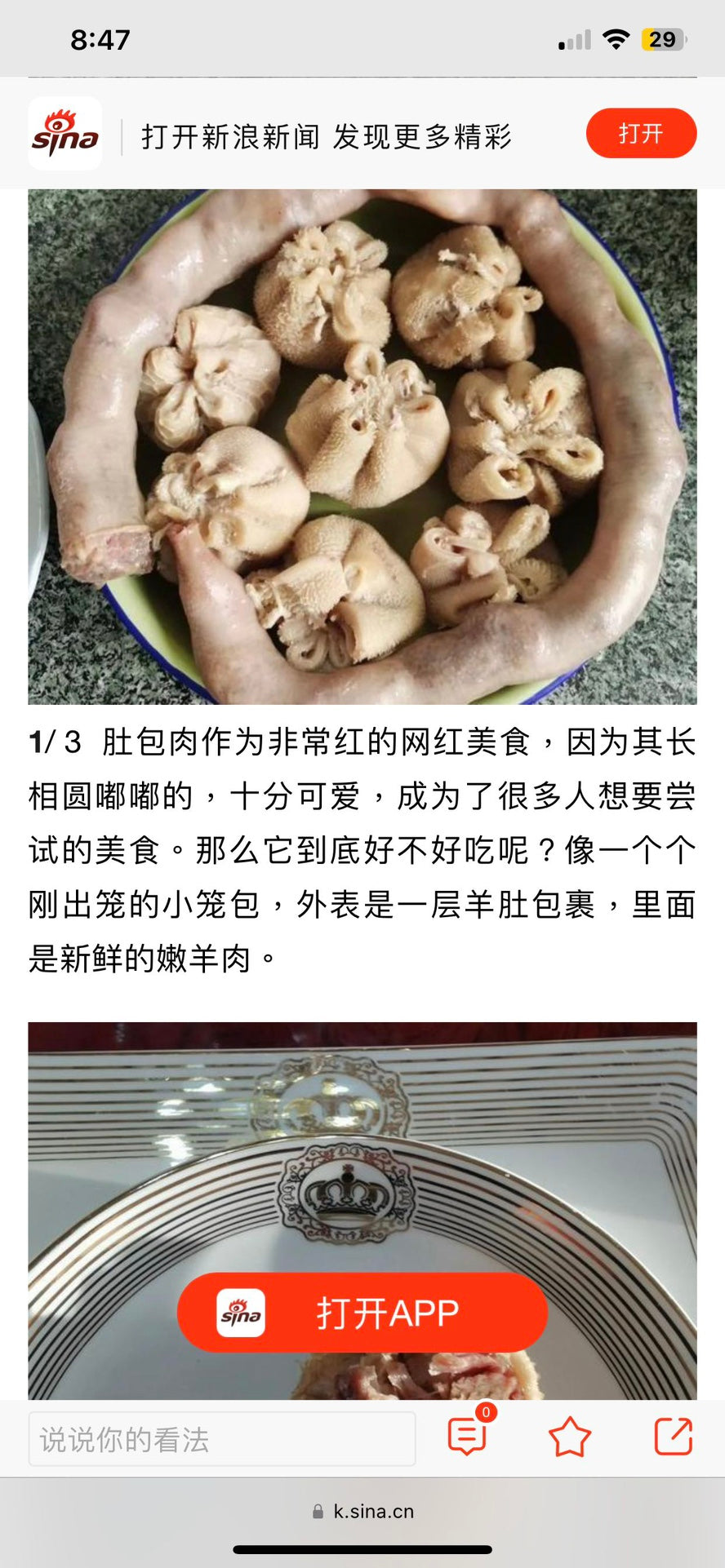 ❄️【中国】生肚包肉 470克*2