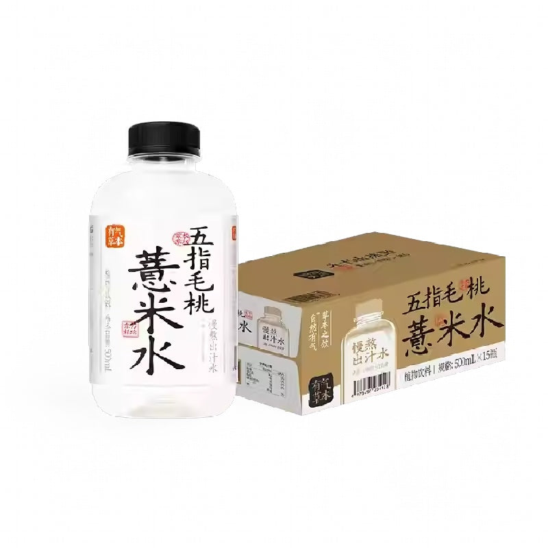 【果子熟了】有气草本 五指毛桃薏米水 植物饮料 500ml*15