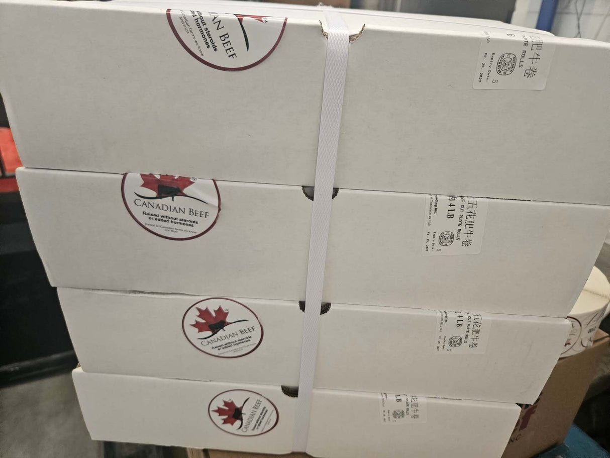 ❄️【CANADIAN BEEF】全自然五花肥牛卷 1盒4磅