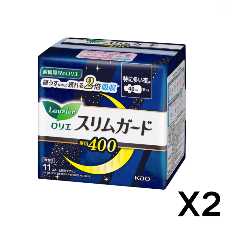 【KAO】樂而雅LAURIER S系列超薄夜用護翼衛生棉- 超值4包
