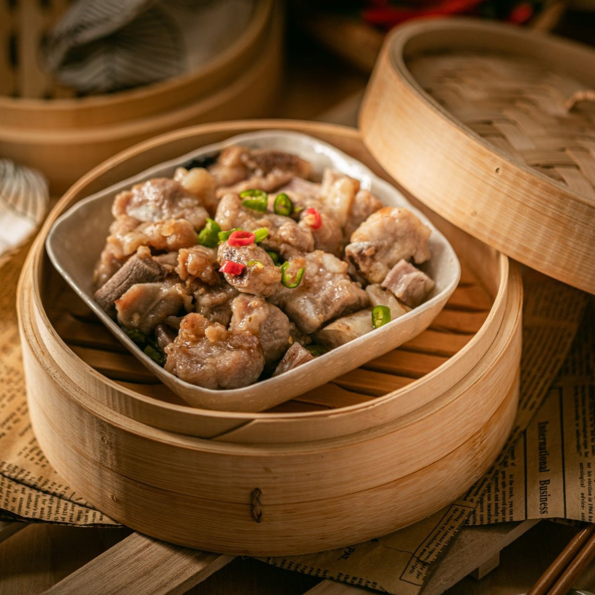 ❄️【Golden Chopsticks】Pork Ribs with Taro and Black Bean Sauce 400g*2