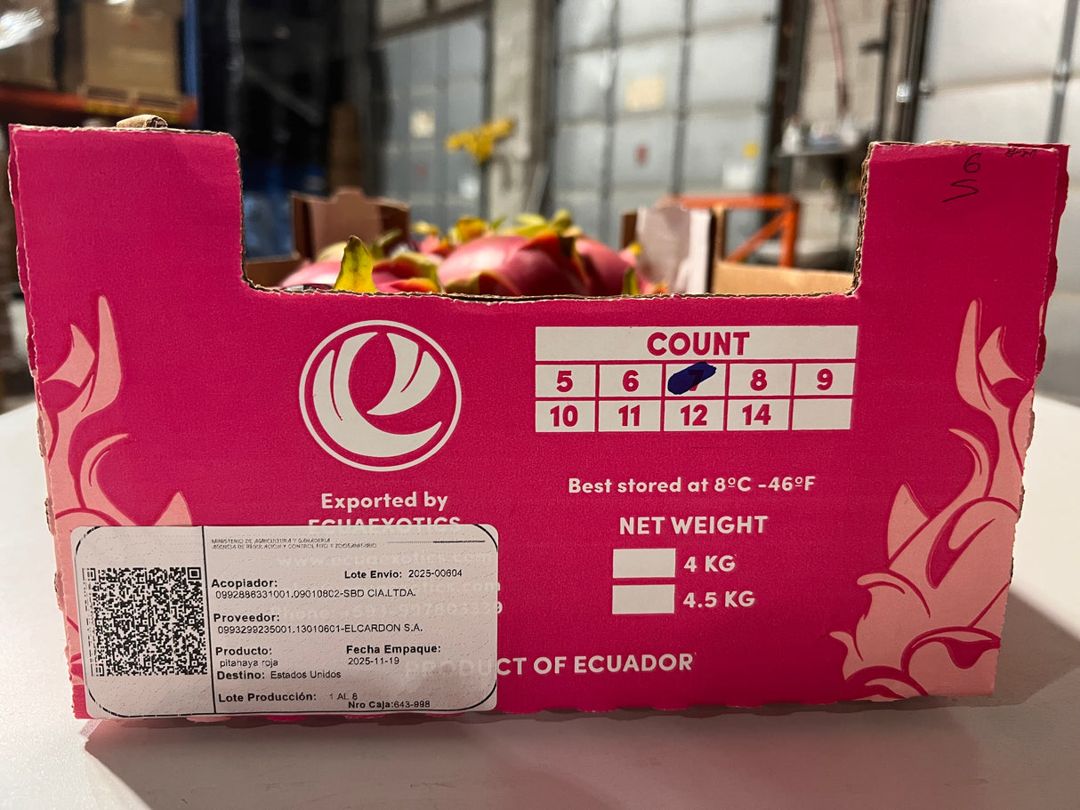 【厄瓜多】空運火龍果1箱10磅