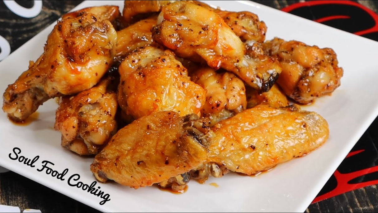 ❄️【GO BOX】Fully Cooked Garlic Honey Sauce Chicken Wings 4 lbs.