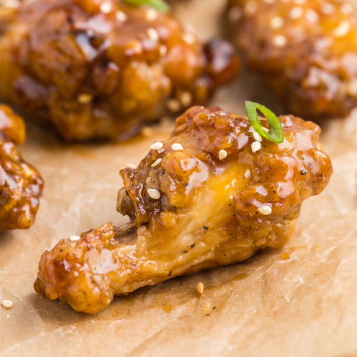 ❄️【GO BOX】Fully Cooked Garlic Honey Sauce Chicken Wings 4 lbs.