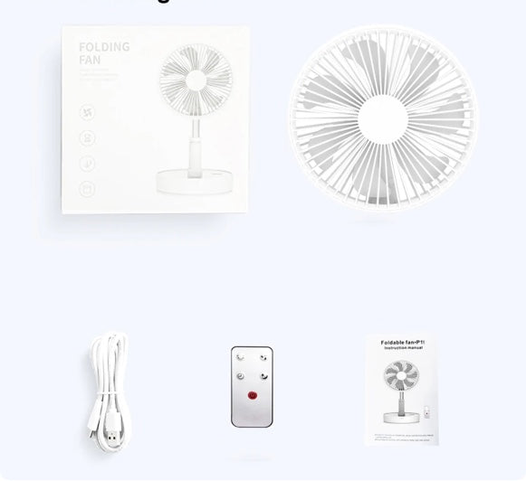 【China】Rechargeable folding telescopic fan 1 set