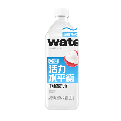 【果子熟了】活力水平衡 0糖 电解质水 荔枝味 910ml*12