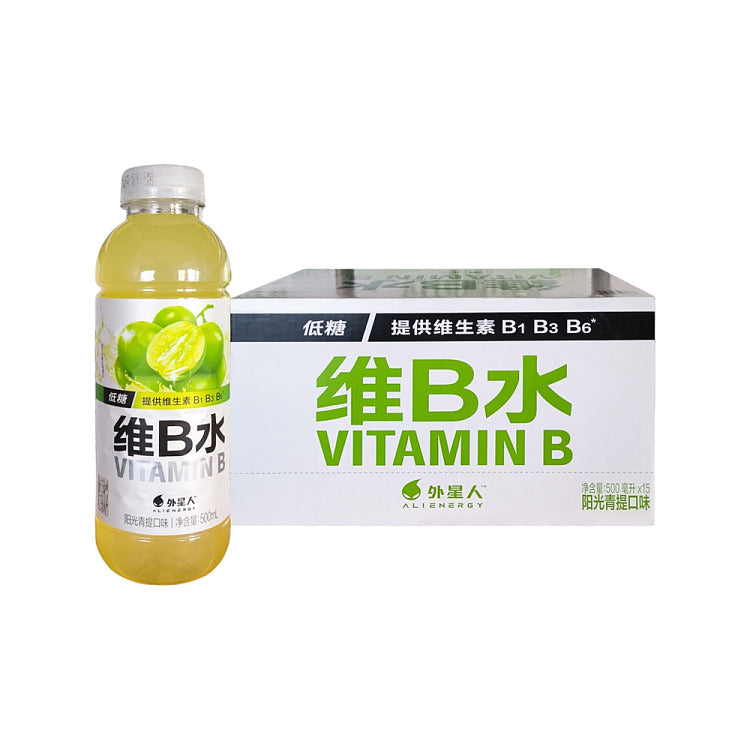 【元气森林】外星人 维B水 低糖 阳光青提味 500ml*15