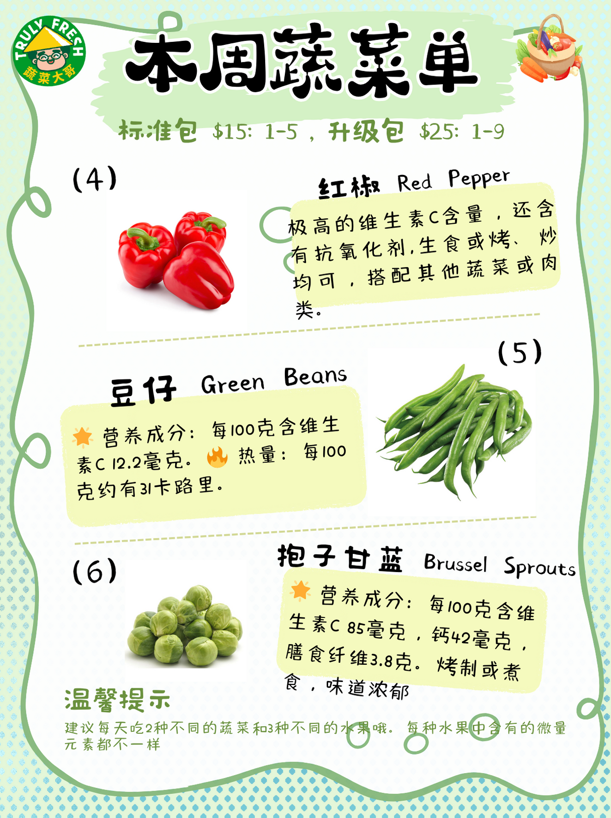 【TRULY FRESH】9 types of upgraded vegetable bags