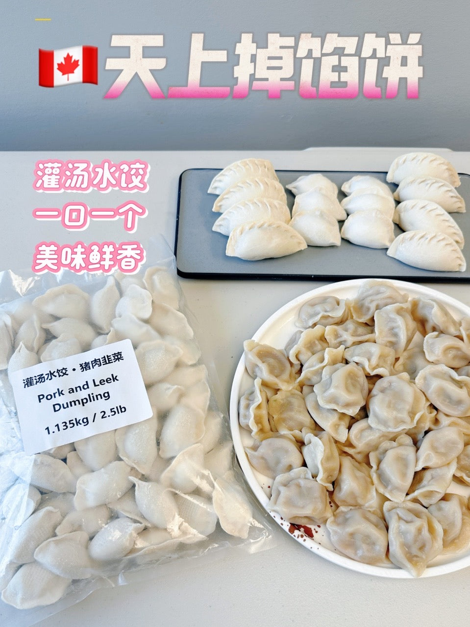 ❄️【Pie in the sky】Juicy dumplings set 2.5 pounds * 3