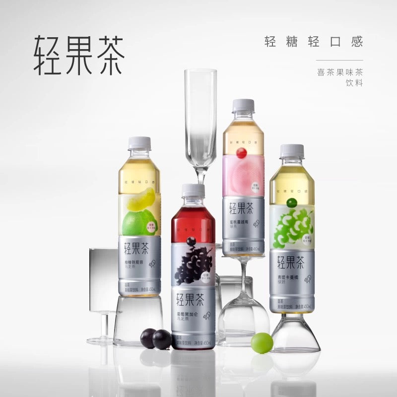 【喜茶】青提 卡曼橘绿妍 果味茶饮料 450ml*15