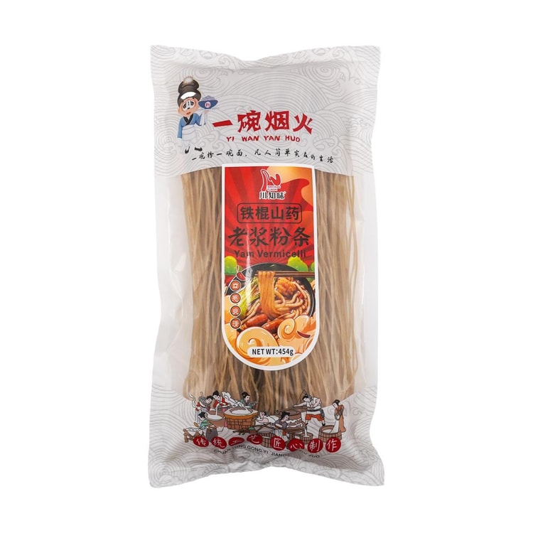 【A bowl of fireworks】Iron stick yam old paste vermicelli 454g*4