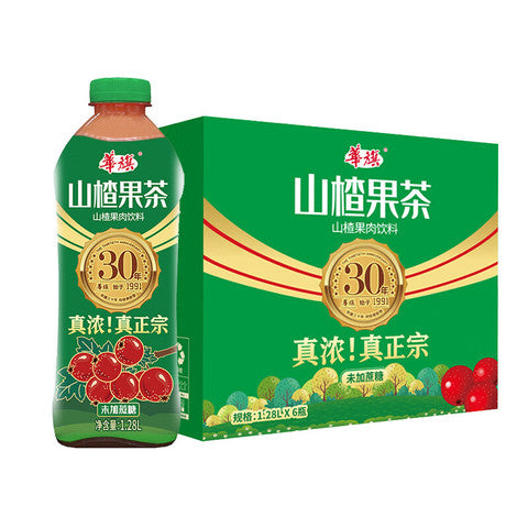 【Huaqi】Hawthorn Fruit Tea (Sugar-free) 1.28L*6