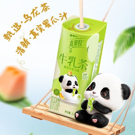 [Mengniu] Real Fruit Milk Tea Honeydew Oolong Flavor 220g*10