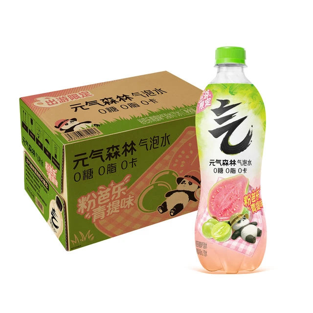【元气森林】 无糖 粉芭乐青提味 苏打气泡水 480ml*15