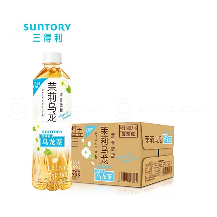 【三得利】无糖茉莉乌龙茶 500ml*15