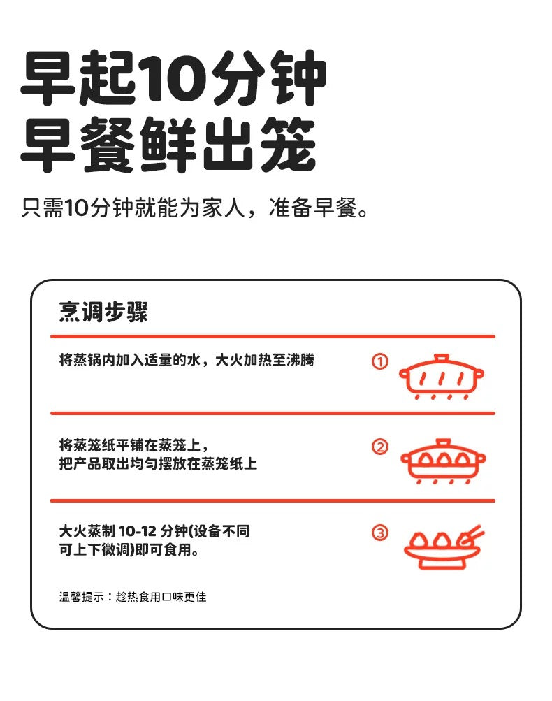 ❄️【蒸笼头】纸皮青青菜包