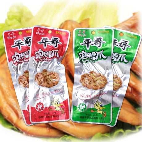 【Pingge】Pickled duck feet 1 pack 50 pieces