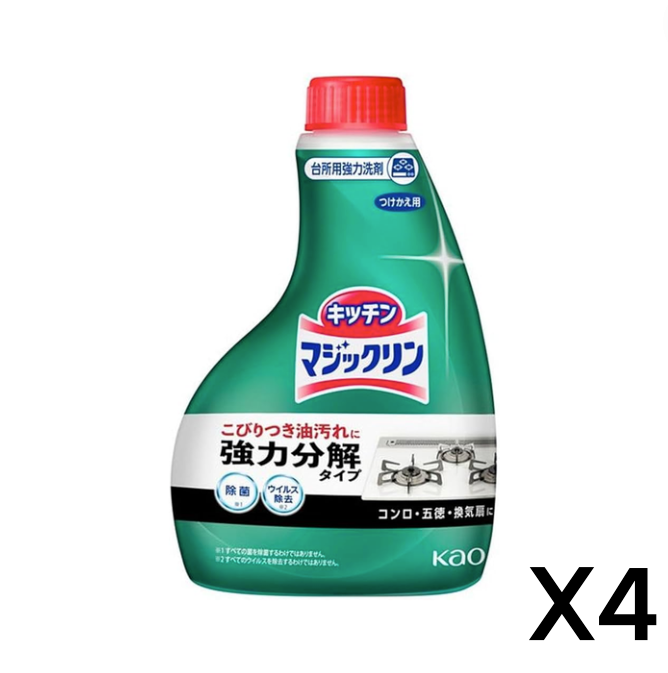 【KAO】花王厨房专用清洁剂 - 替换装 400ml * 4