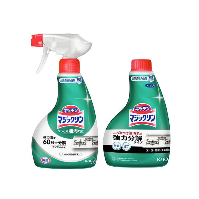 【KAO】Kao Kitchen Cleaner 400ml + Refill 400ml