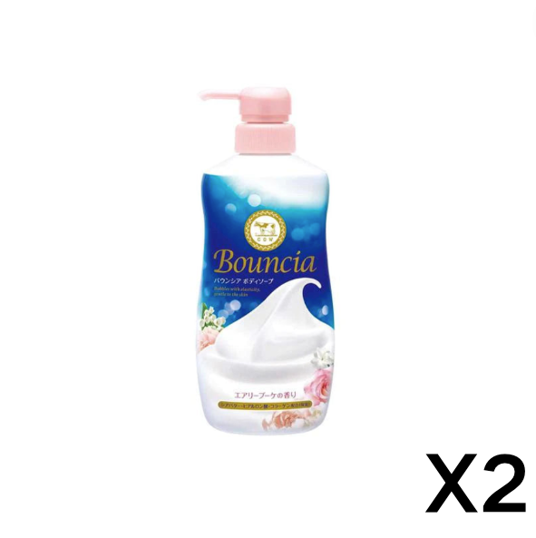 【牛乳石鹼】濃密泡沫牛奶美白花香沐浴露 480ml*2