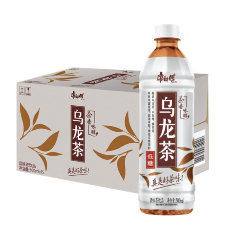 【康師傅】低糖烏龍茶500ml*15