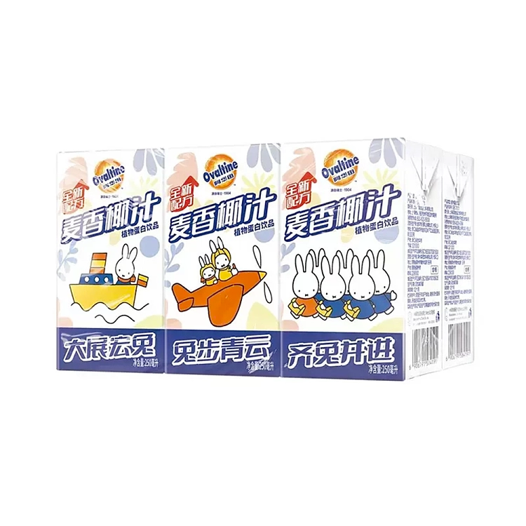 【Ovaltine】1 box of malt coconut milk (250ml*6)*3