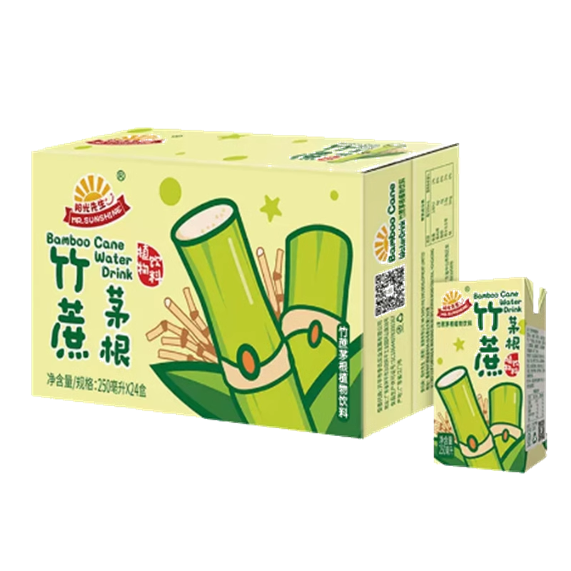 【阳光先生】甘蔗茅根饮料 250ml*24盒