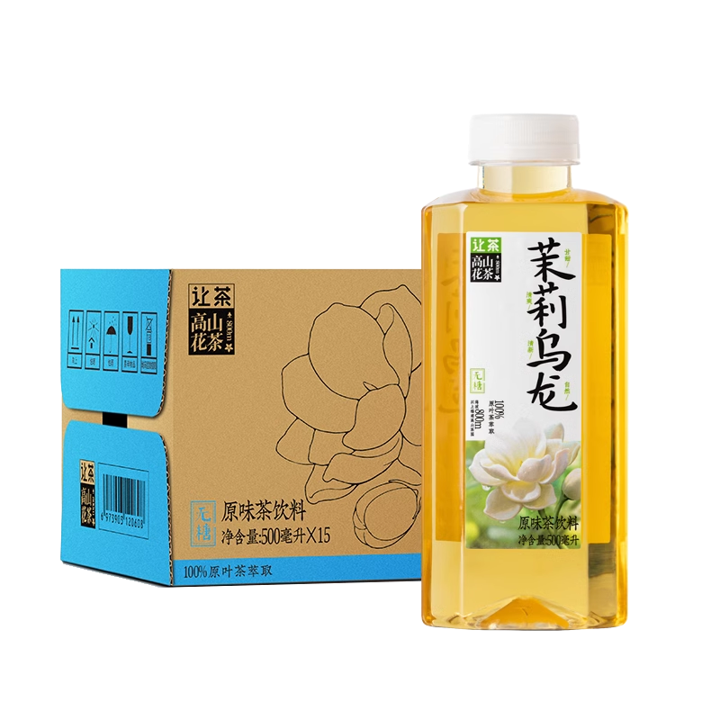 【让茶】无糖茉莉乌龙茶 500ml*15