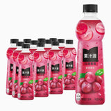 大特价【美汁源】红提葡萄果汁饮料 450ml*12