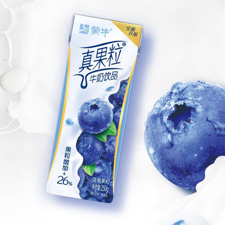 【蒙牛】真果粒牛奶飲品藍莓250公克*12